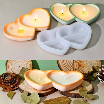 Jags Silicone Mould Heart Candle Port JSM1