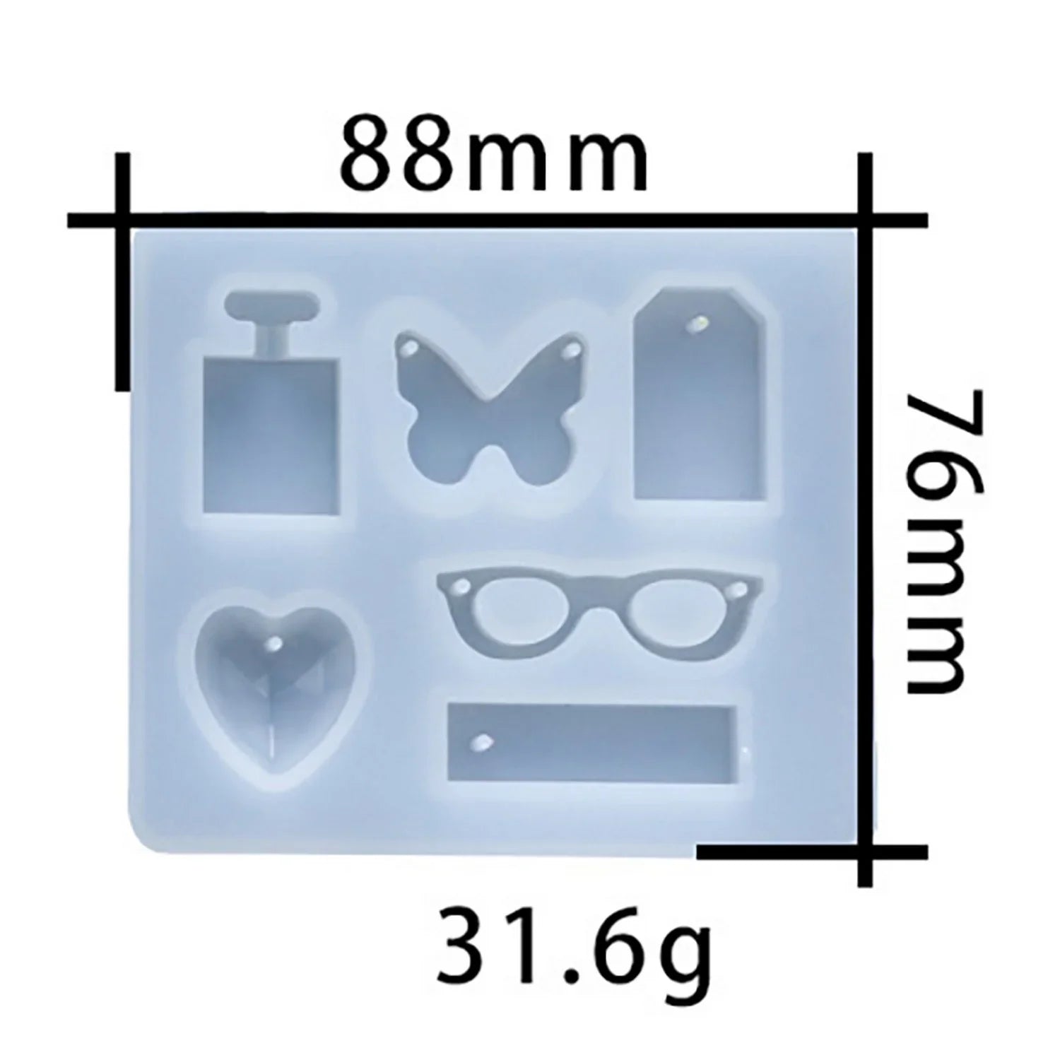 Jags Silicone Mould 5 Design Keychain Making JSM25
