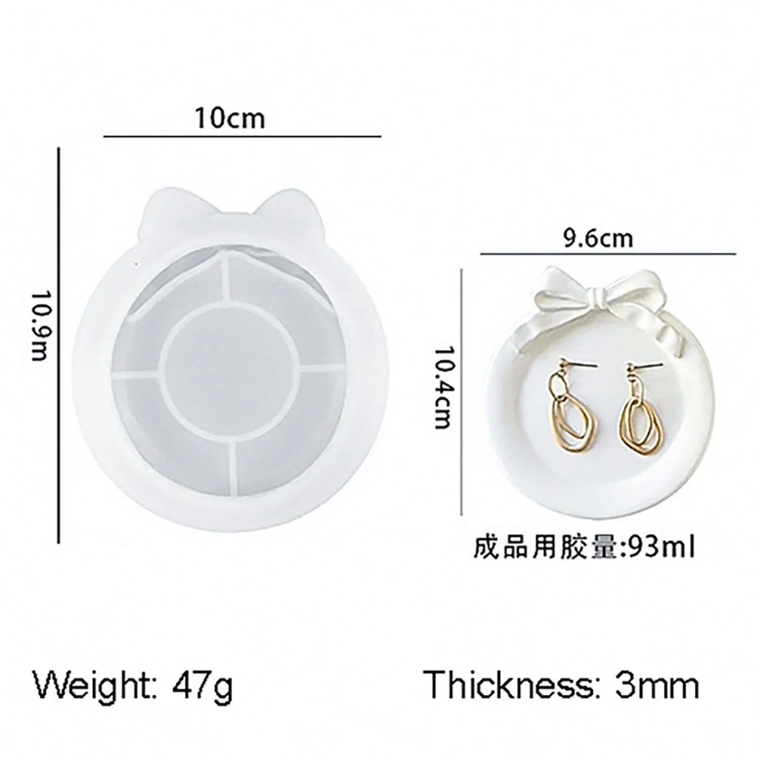 Jags Silicone Mould Cat Jewellery Try JSM31