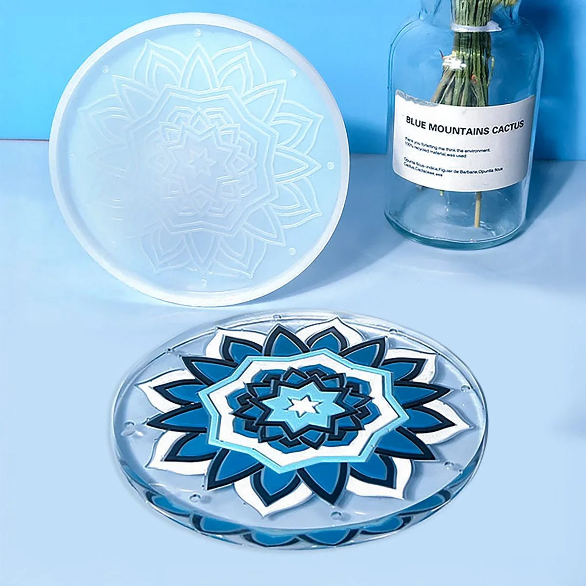 Jags Silicone Mould Designer Coaster Design JSM32