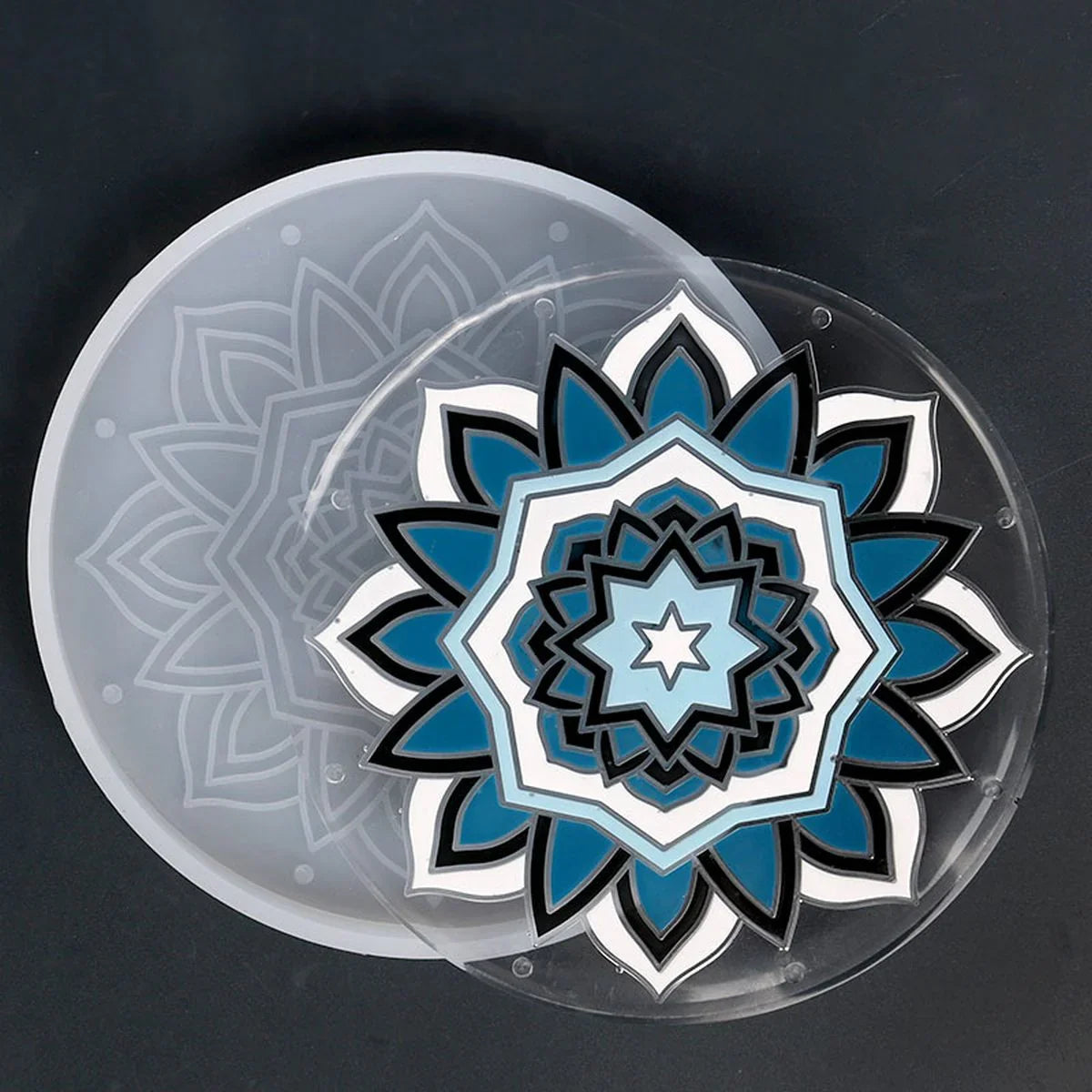 Jags Silicone Mould Designer Coaster Design JSM32
