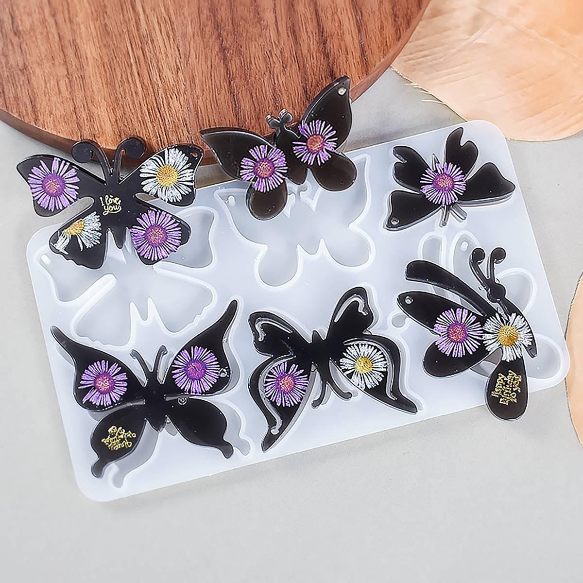 Jags Silicone Mould Butterfly Shape Keychain Design JSM4