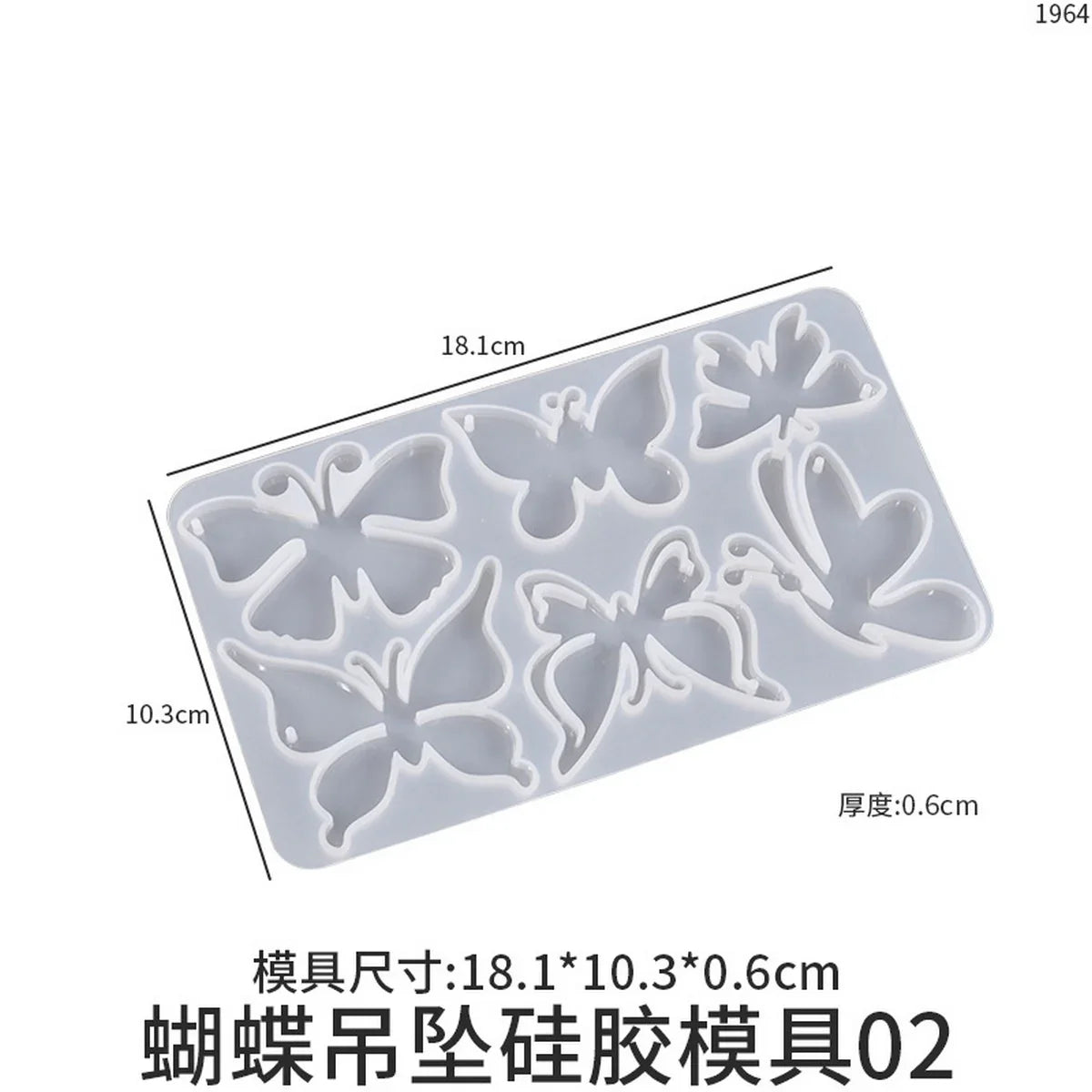 Jags Silicone Mould Butterfly Shape Keychain Design JSM4