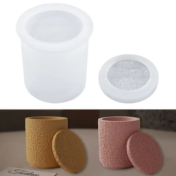 Jags Silicone Mould Big Candel Pot Witth Lead JSM54