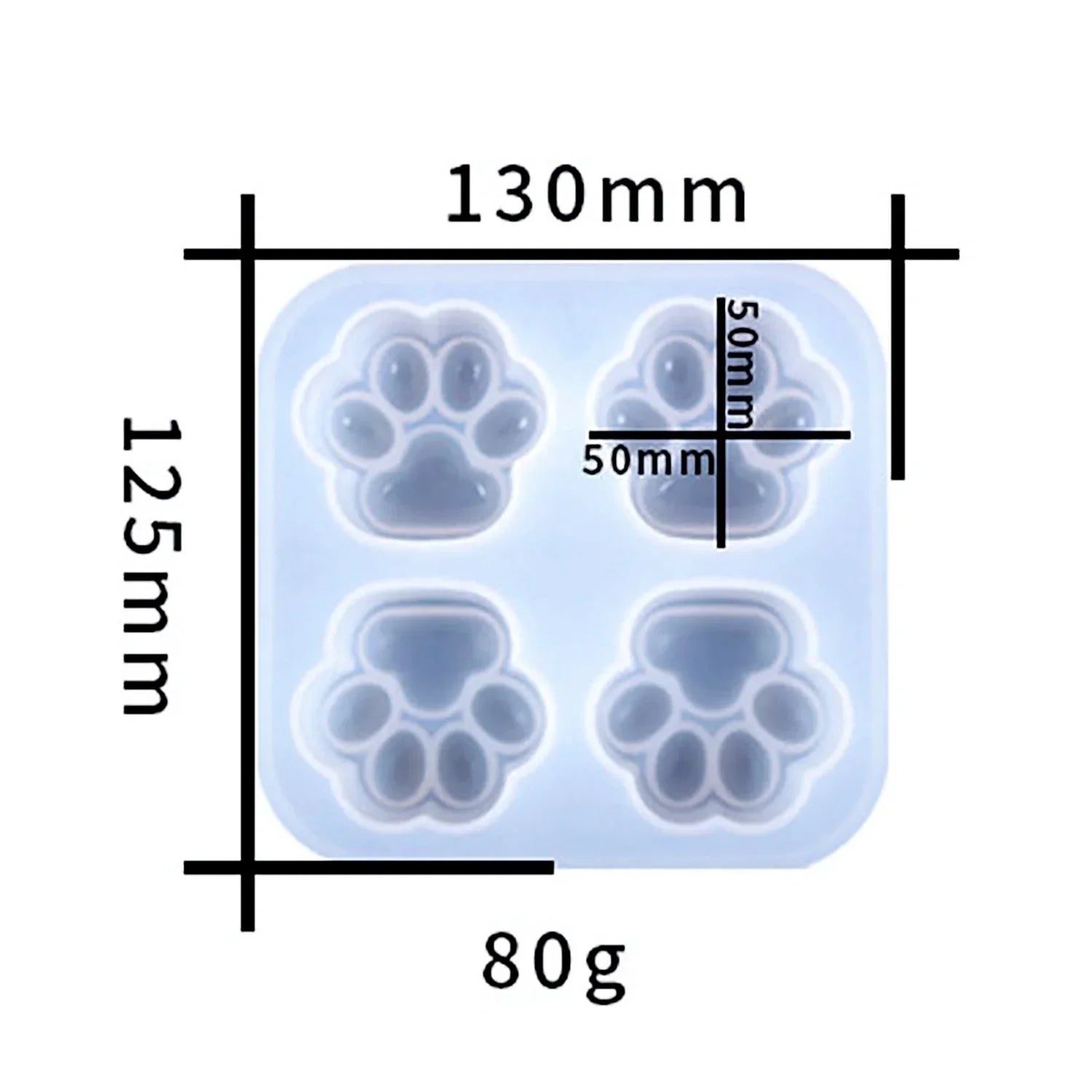 Jags Silicone Mould Dog Foot Paw JSM60