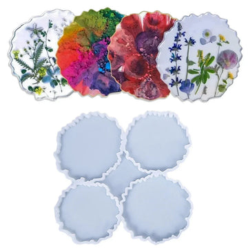 Jags Silicone Mould Aged Coaster 4in1 JSM88