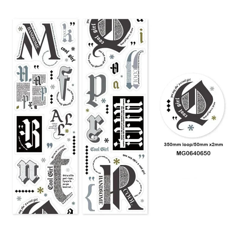 Mg0640650 Mgzc Letter Tape Sticker 50*2Mm