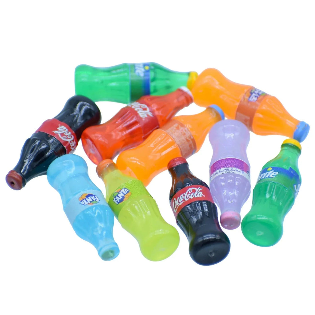 Miniature Model Soft Drink Bottles Set 10 Pics MMA101