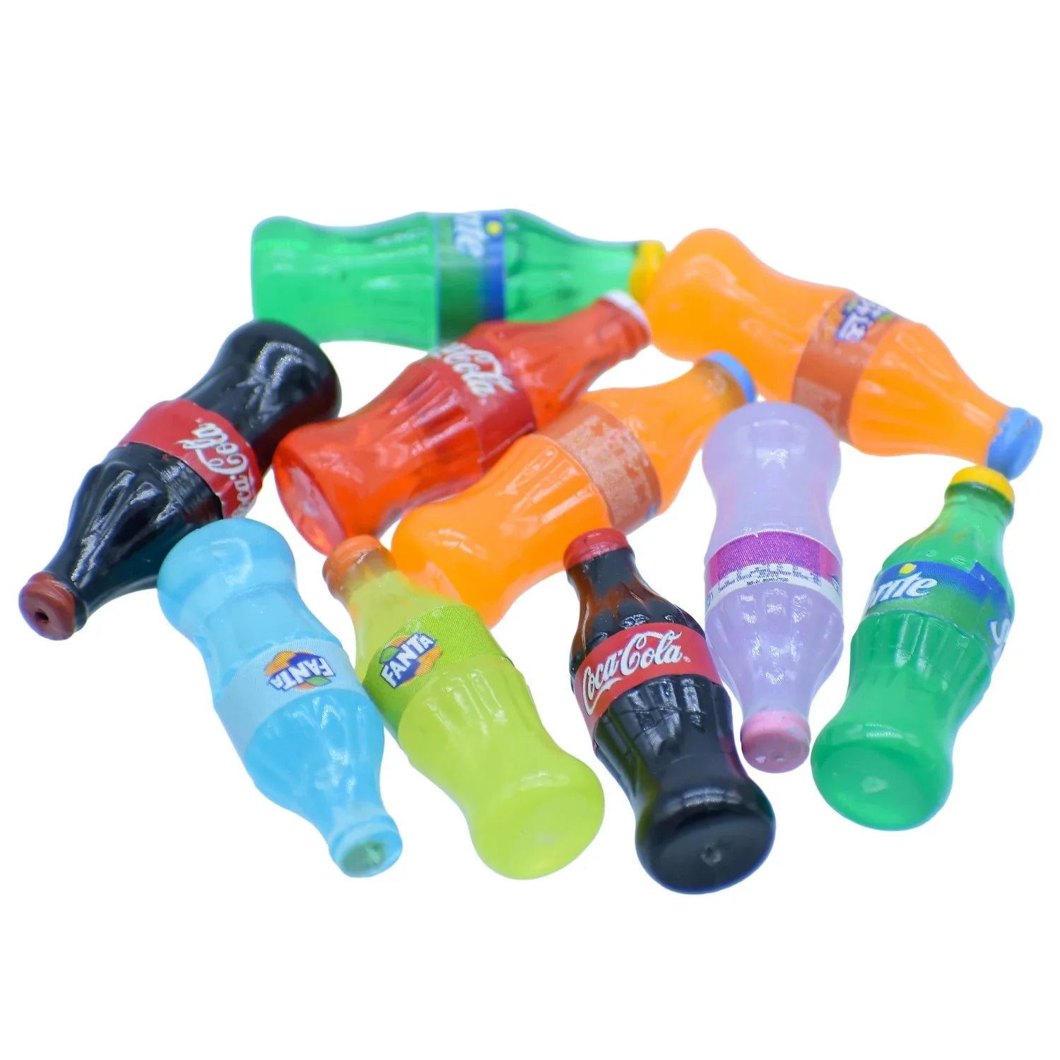 Miniature Model Soft Drink Bottles Set 10 Pics MMA101