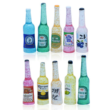 Miniature Model Wine Bottles Set 10 Pics MMA102