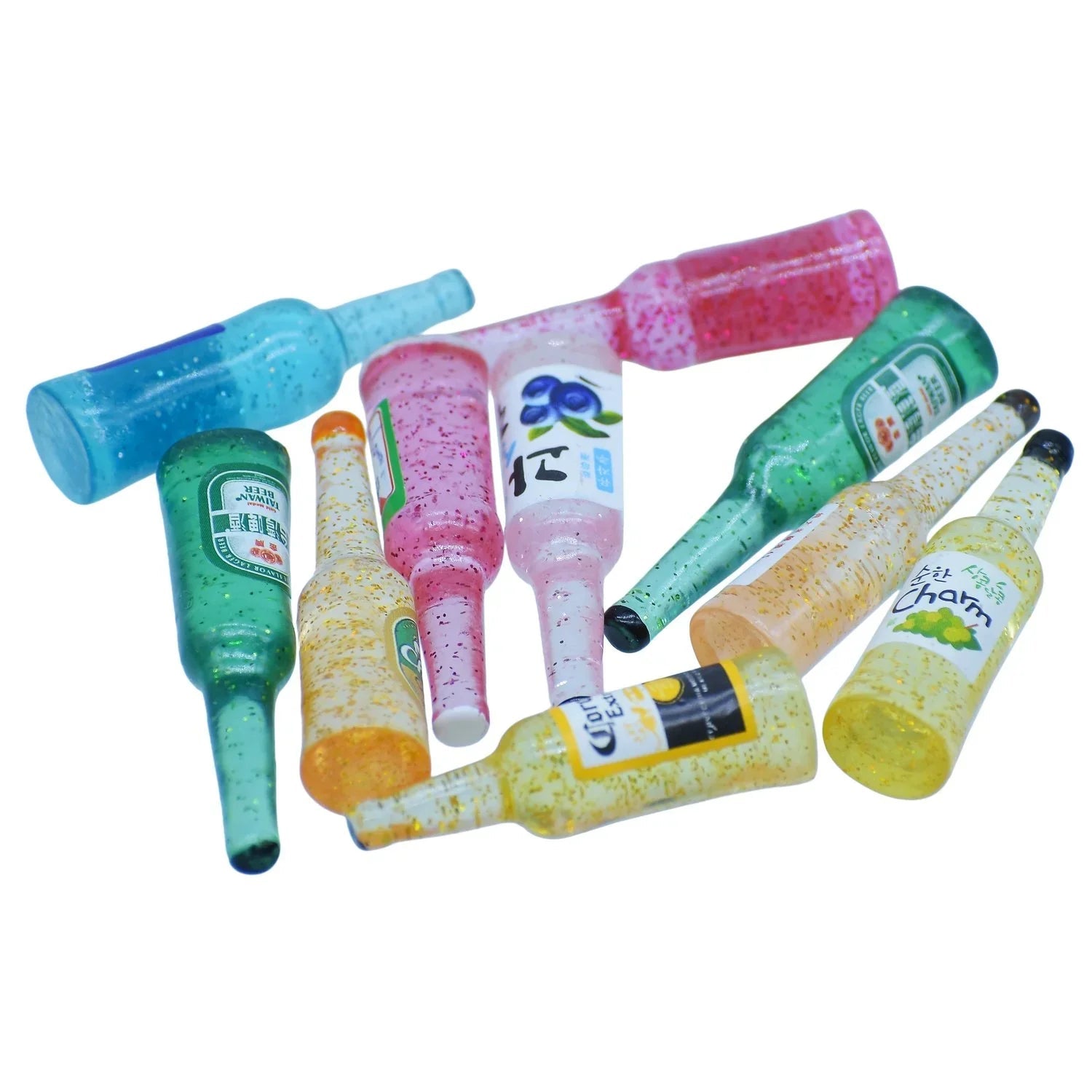 Miniature Model Wine Bottles Set 10 Pics MMA102