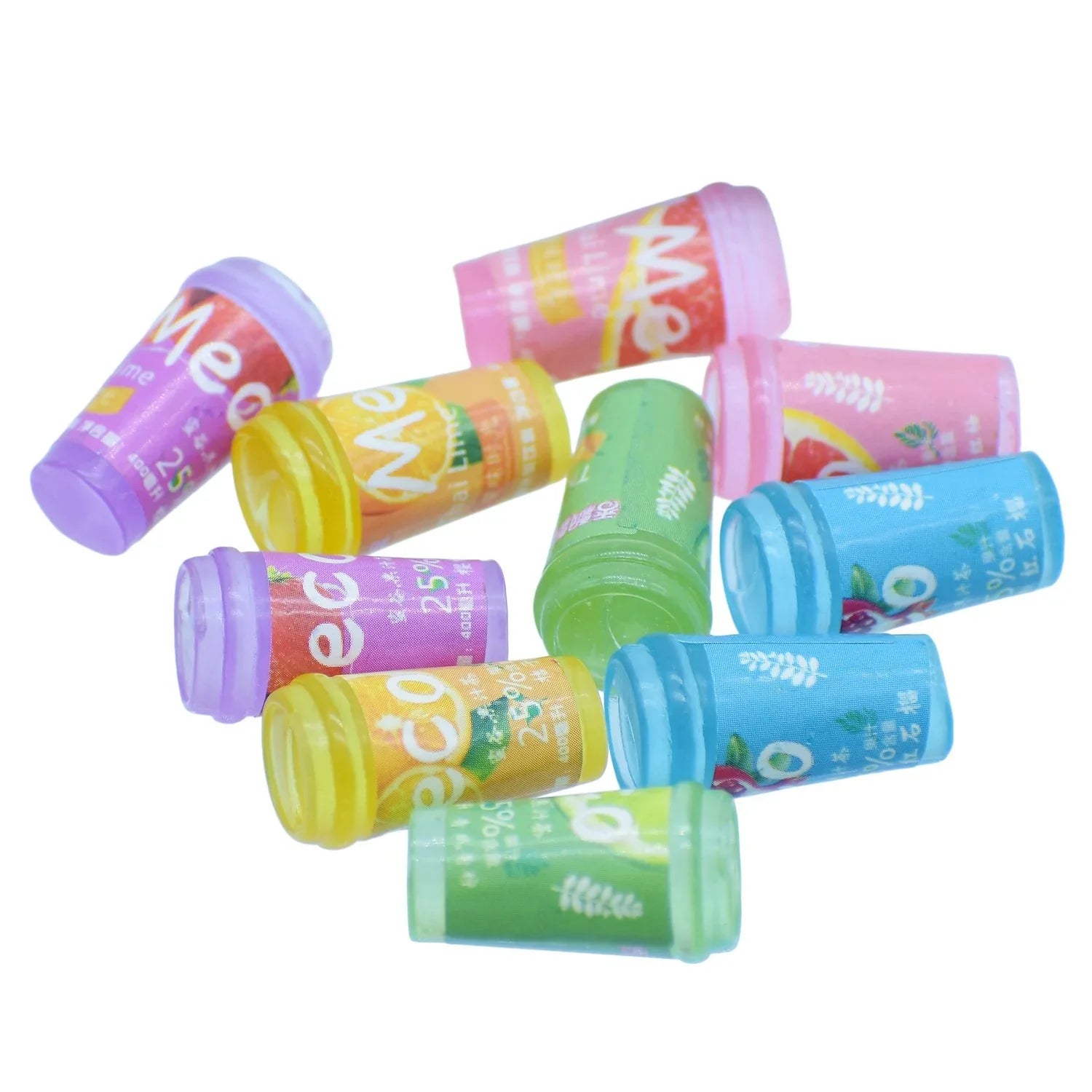 Miniature Model Friut Jellies Bottles Set 10 Pics MMA104