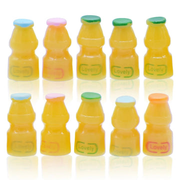 Miniature Model Yogurt Bottles Set 10 Pics MMA108