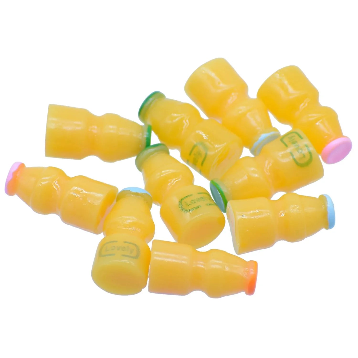 Miniature Model Yogurt Bottles Set 10 Pics MMA108