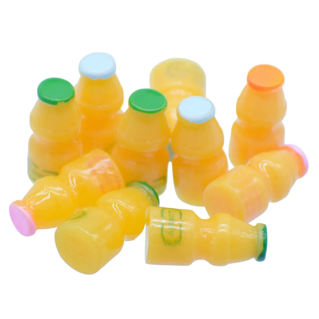 Miniature Model Yogurt Bottles Set 10 Pics MMA108
