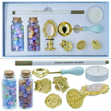 Wax Seal Stamp Kit Set Of 9 Pics SL-9