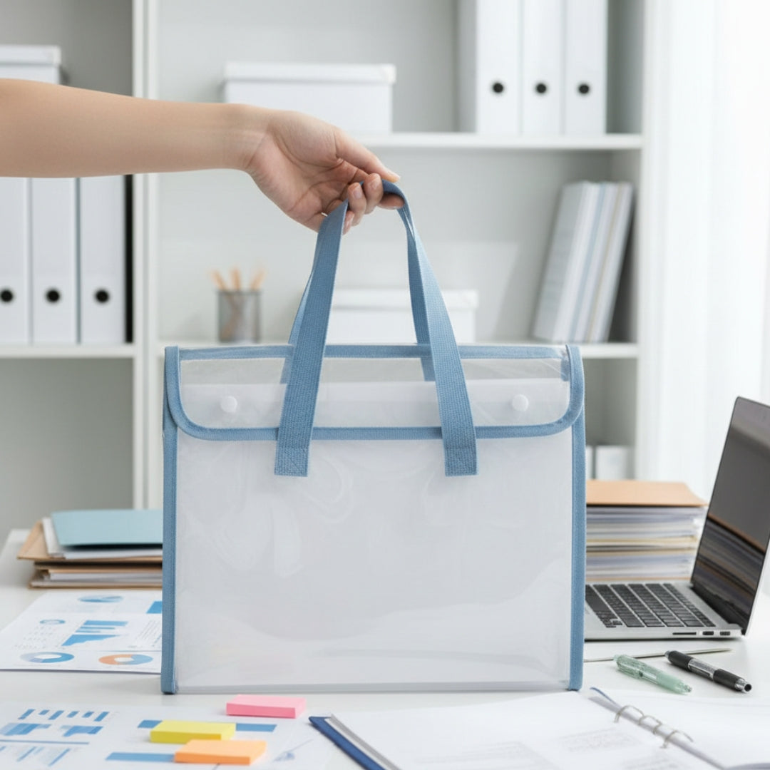Folder A4 Expanding Bag With Handle N2404