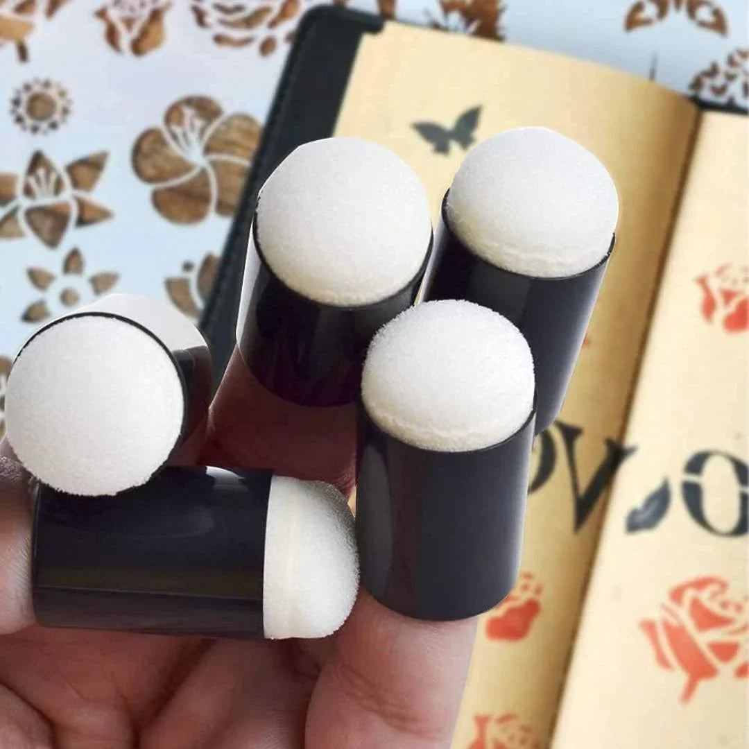 Finger Sponge 10 Pc Multi Colored (Fs10)