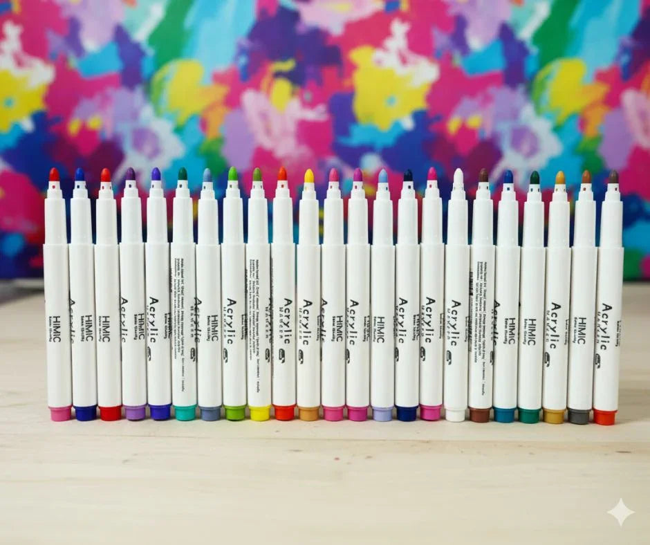 All surface acrylic Paint marker Shades Box | Works on all surface | Long Lasting Pack of 1
