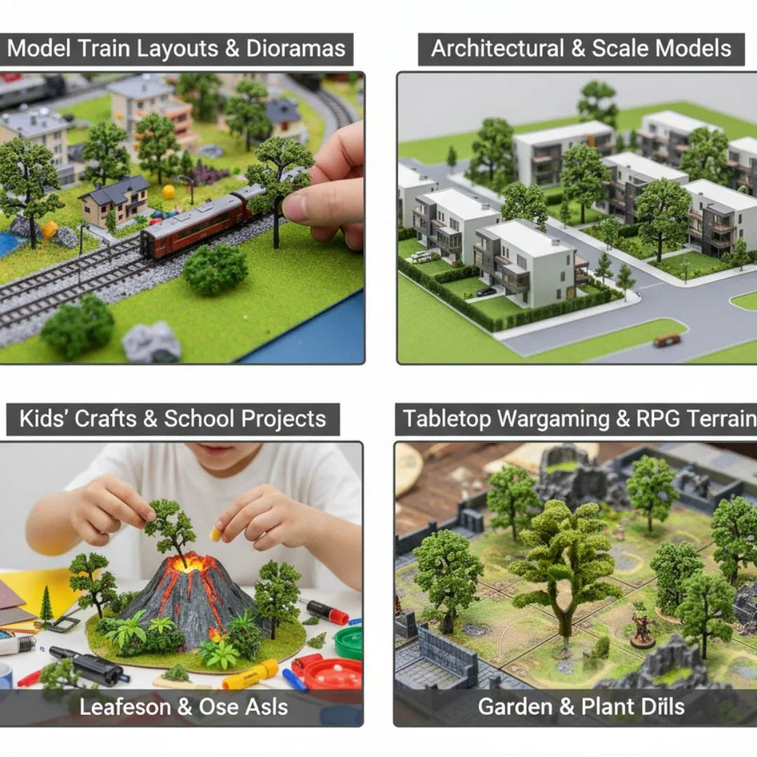 Artificial Miniature Tree Green 1 Pcs TM-65GN