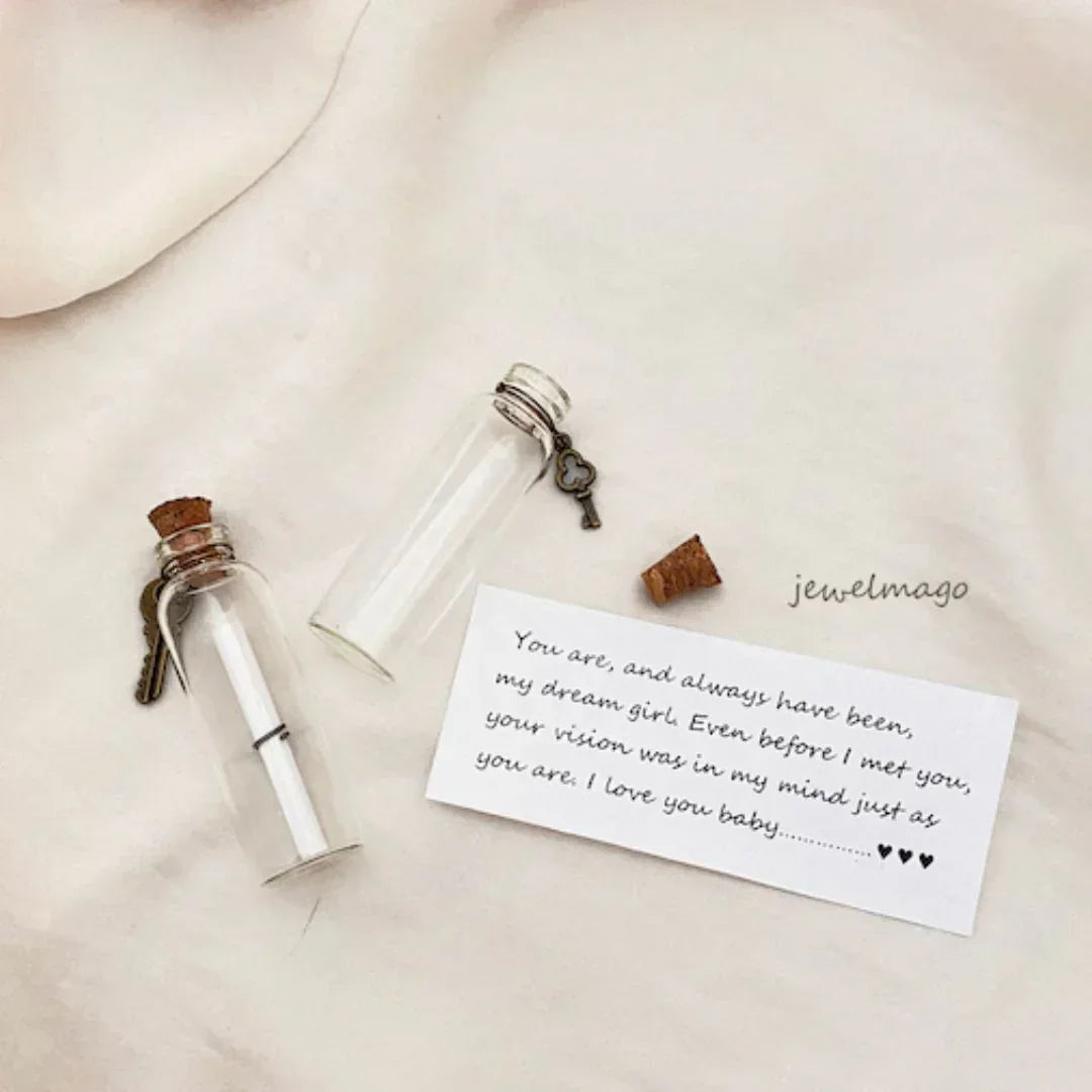 Message Glass Bottle (Gb2280) 22X80Mm Cc 12Pcs