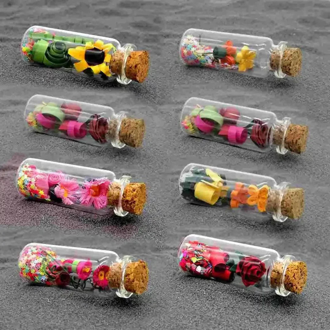Glass Messages Bottle 12 Pcs Set 18*50 50MM GMB18X50