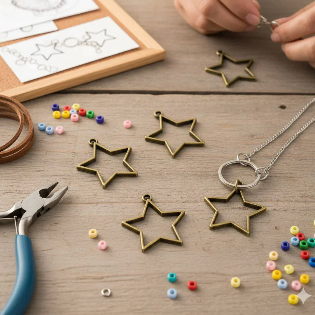 Mg256G4 Bezels Star Shape 5Pc Copper