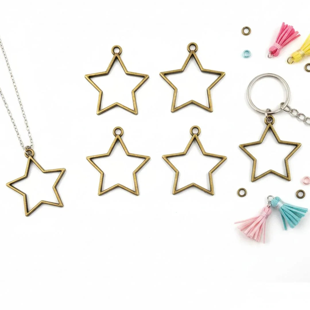 Mg256G4 Bezels Star Shape 5Pc Copper