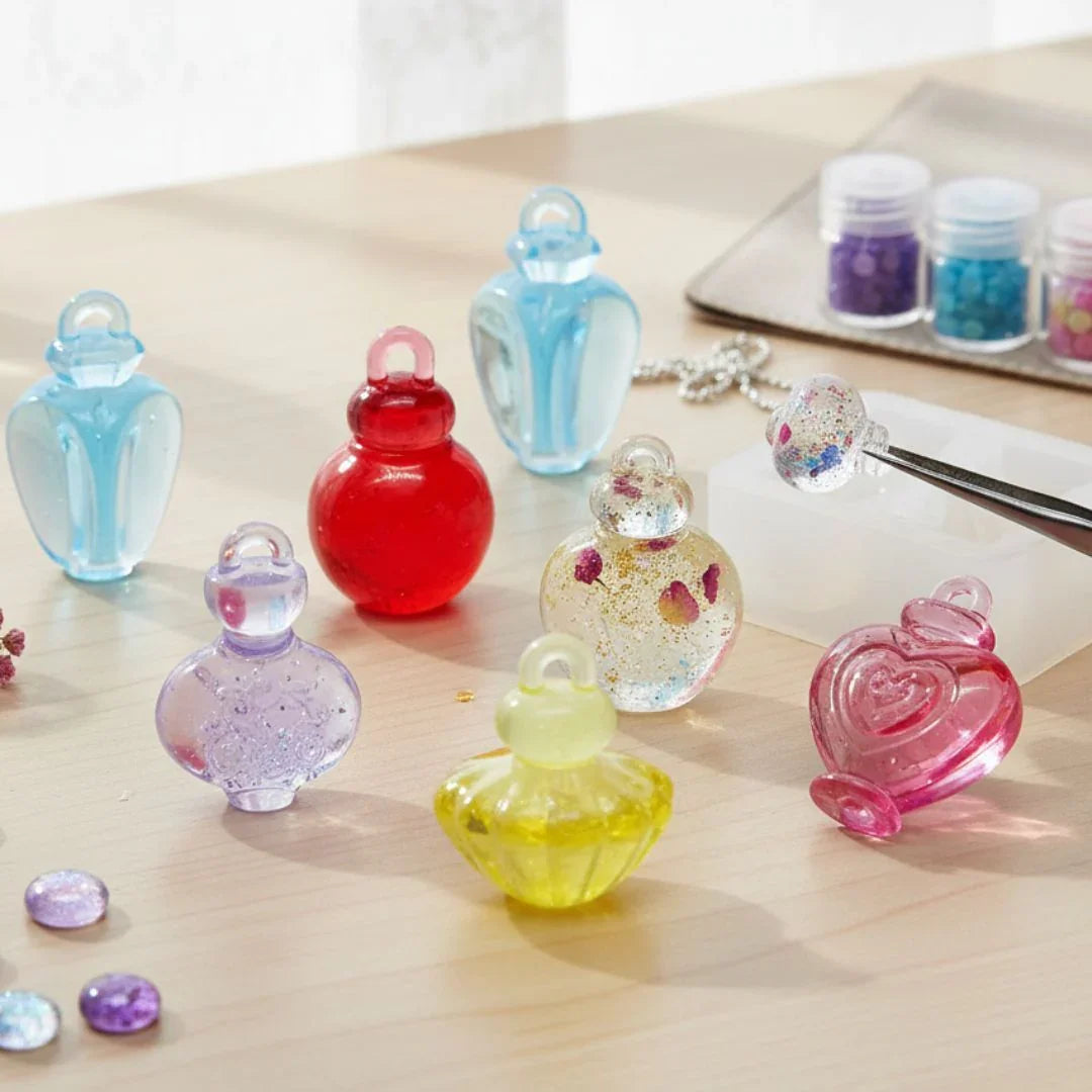 Miniature Transparent Colour Perfume Bottle  6Pics MMTC13