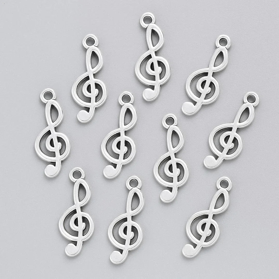 Metal Craft Fitting 10 Pics Music Symbol MC-1034