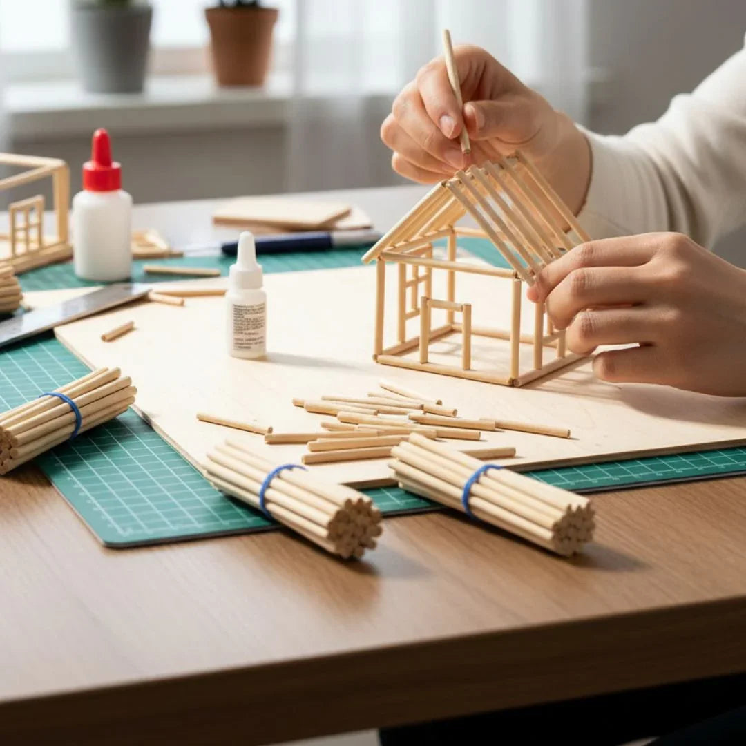 Wood Round 100 Stick Plain 8Cmx0.3Mm (Wrp100)