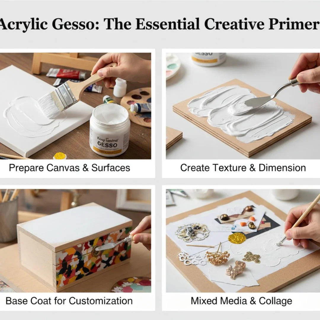 Acrylic Gesso White 100Ml Ge100W
