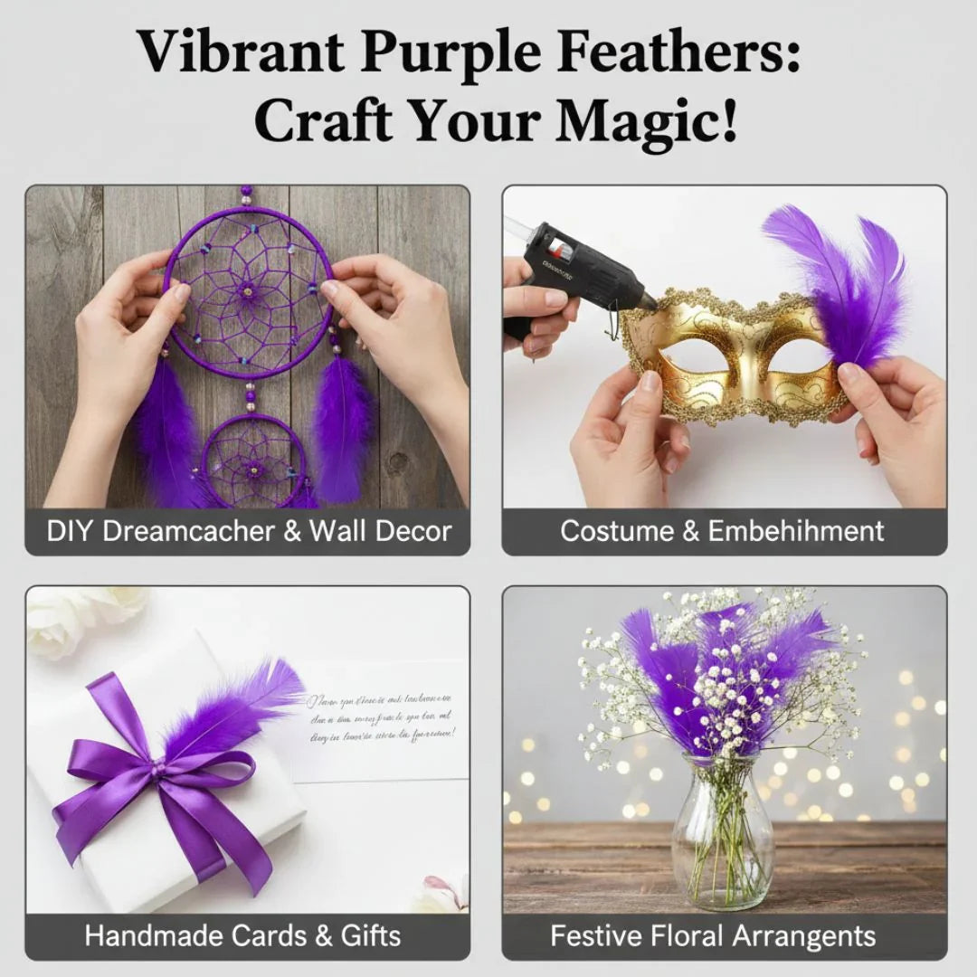 Feather Soft Big Dark Purple (Fsbdpl) (10Pcs)