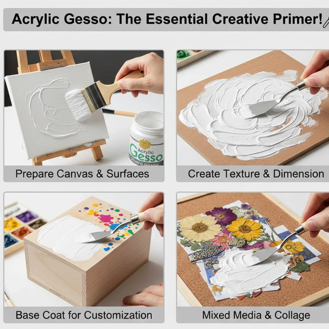 Acrylic Gesso White 275Ml Ge275W