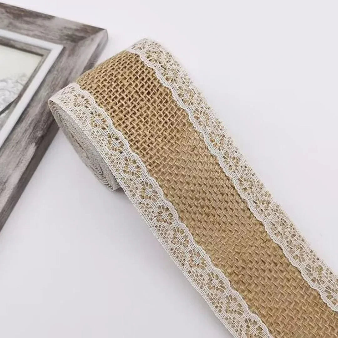 Jlp10 Jute Lace (12Pc) 2Mtr Each