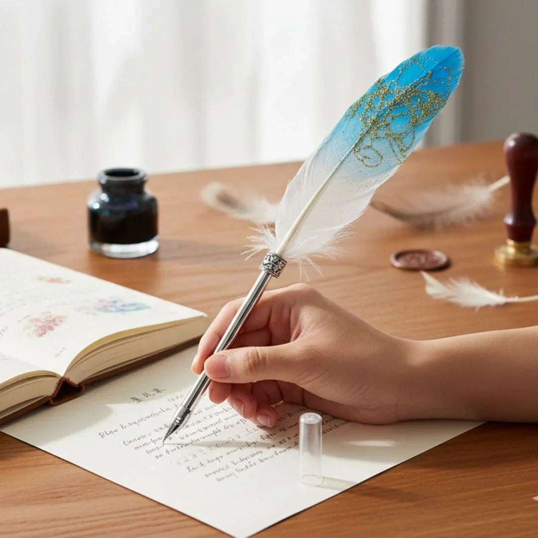 Mg265K Nature Feather Pen