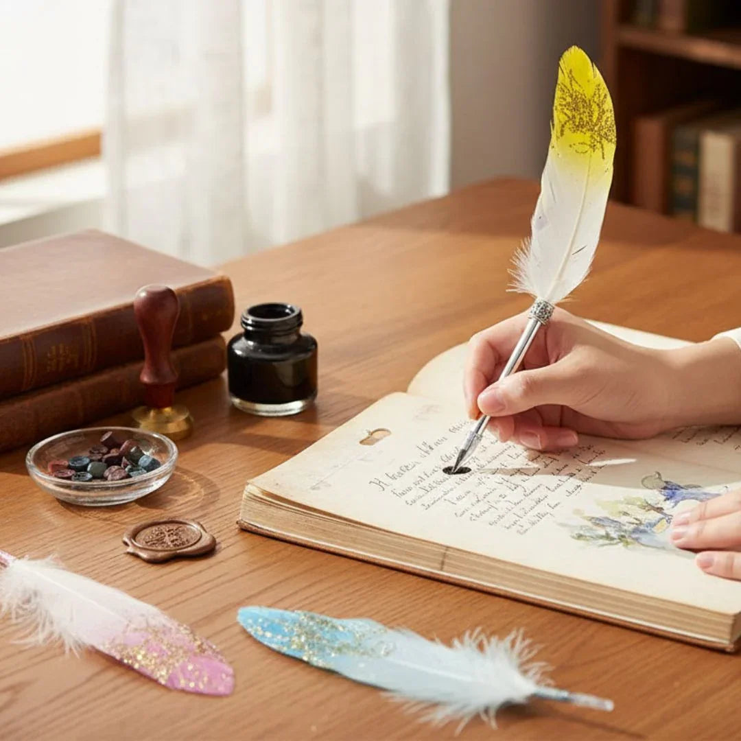 Mg265K Nature Feather Pen