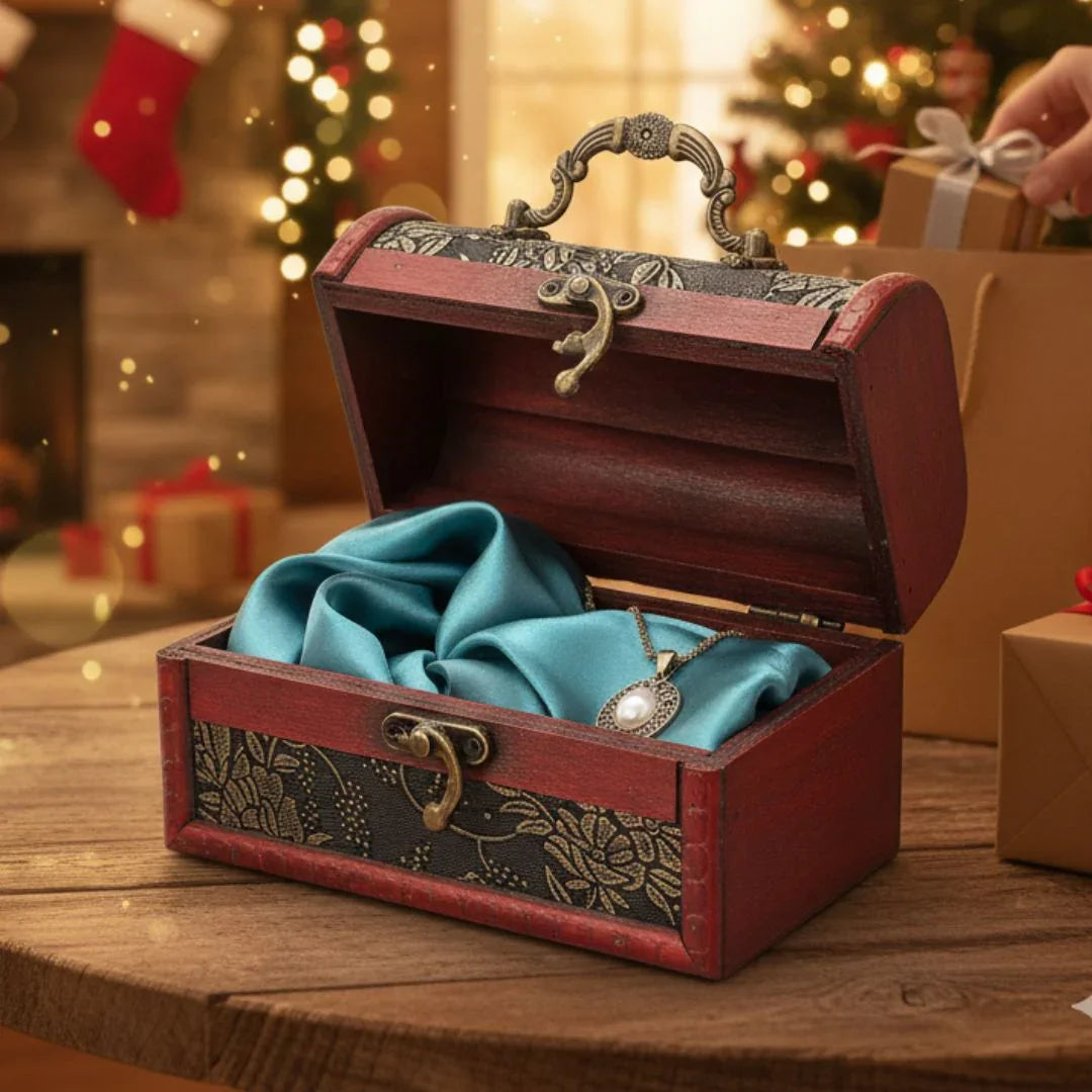 Wooden Box Antic Design 1Pcs Raw4265