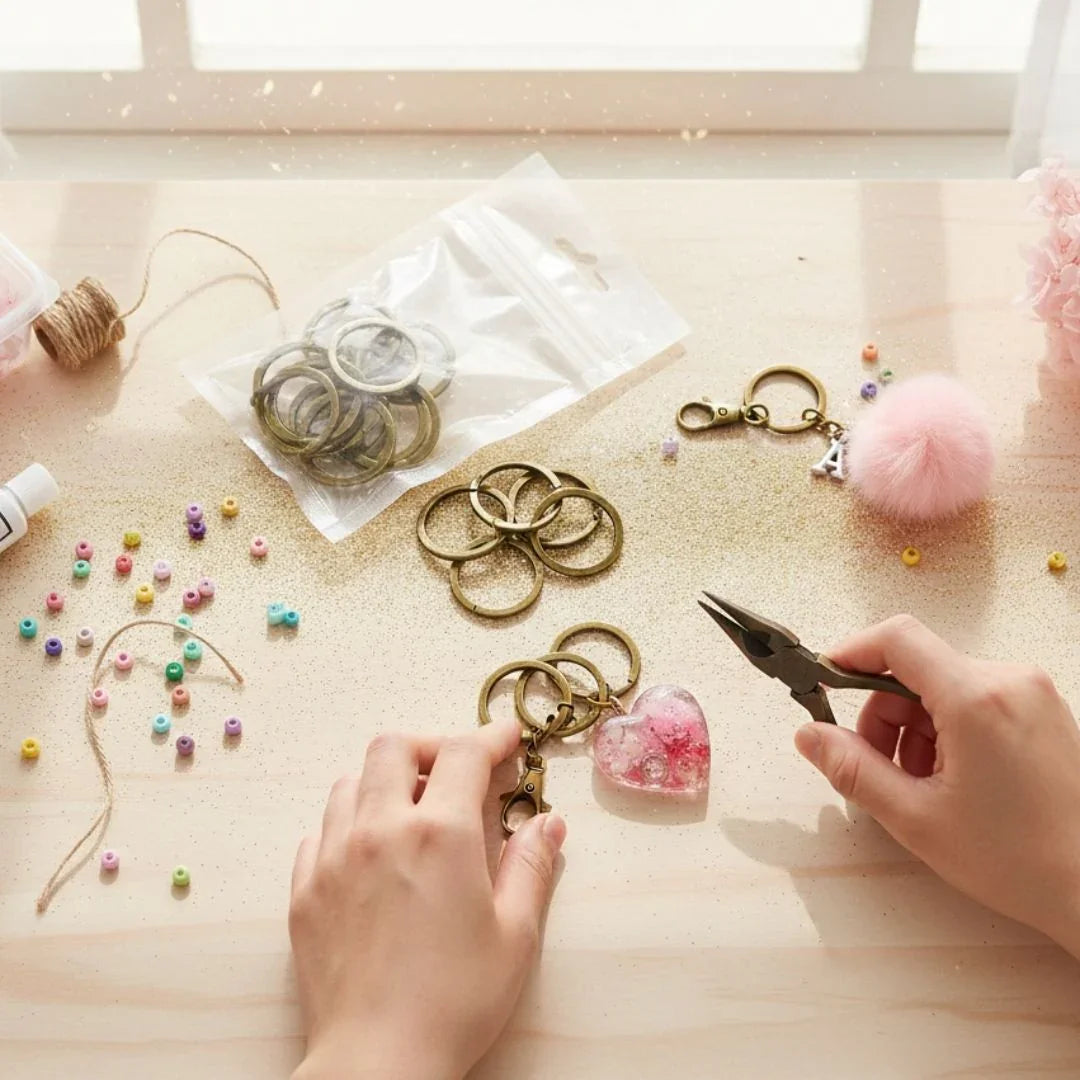 Key Ring 2X30Mm 10Pcs Copper (Kr10C)