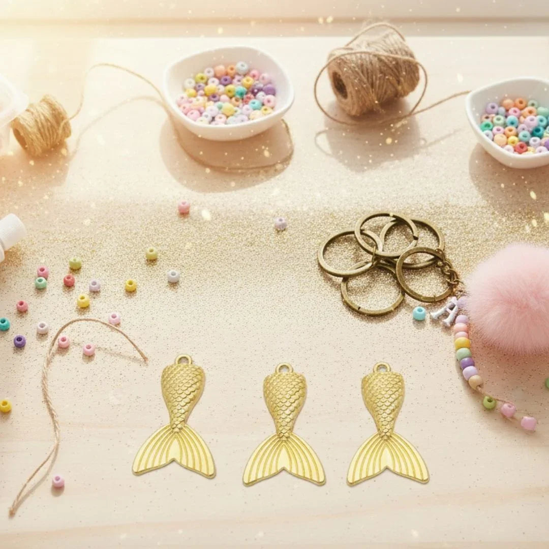 Jmp137B Fish Tail Pendants Copper 31*19Mm 5Pc