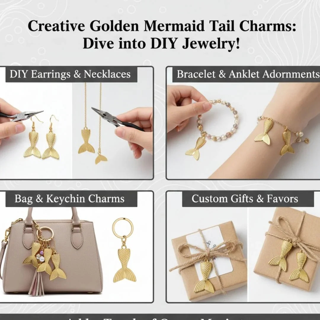 Jmp137B Fish Tail Pendants Copper 31*19Mm 5Pc