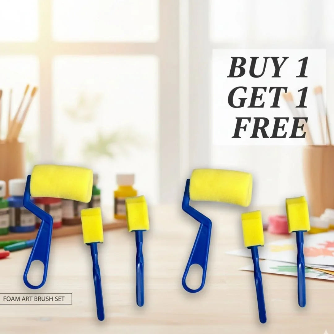 3Pc Roller Yellow Spounge Blue Handle (3Rsb)