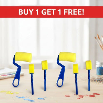 3Pc Roller Yellow Spounge Blue Handle (3Rsb)