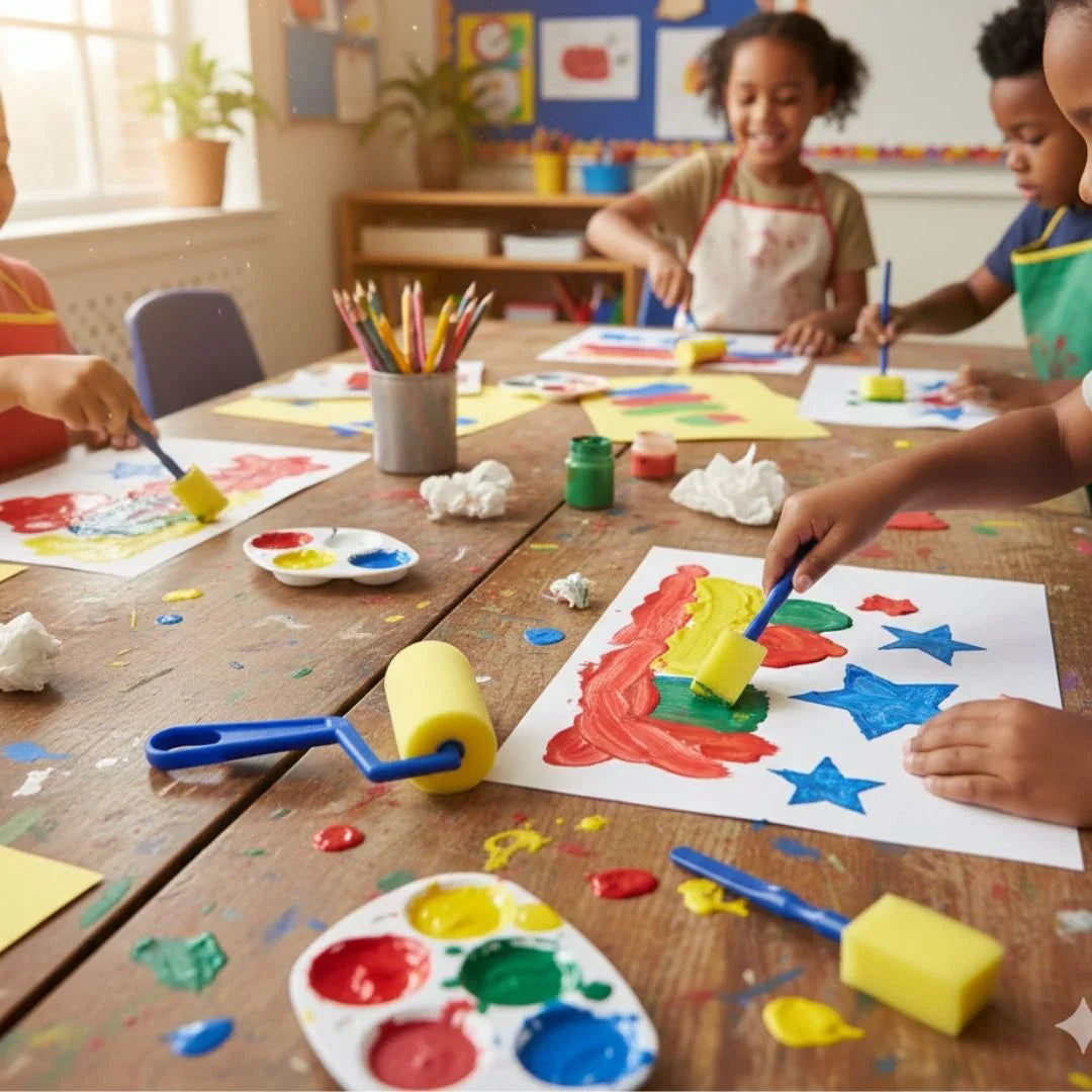 3Pc Roller Yellow Spounge Blue Handle (3Rsb)