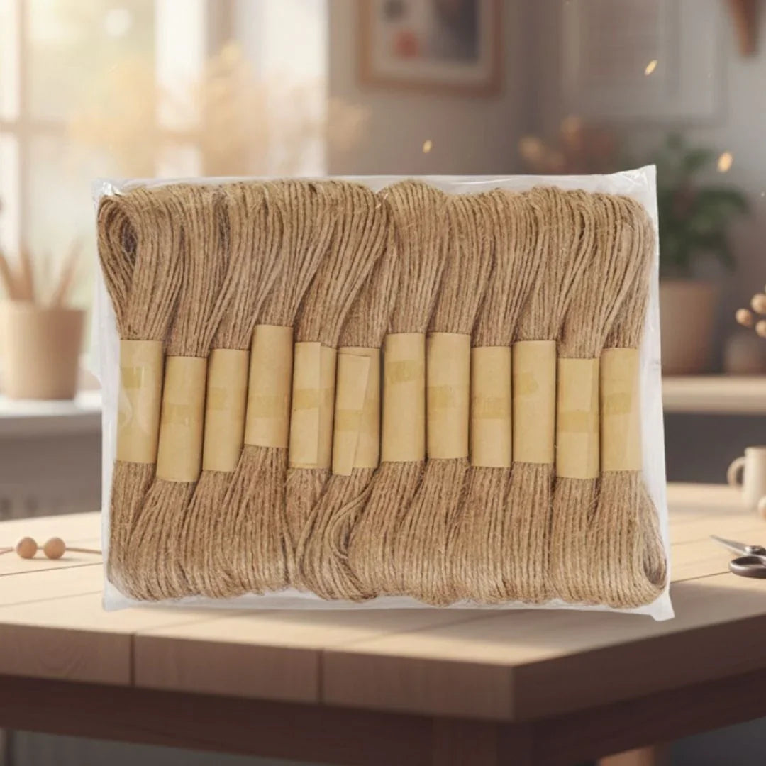 Jute Thread Plain (12Pcs) Jtp (Jtp)