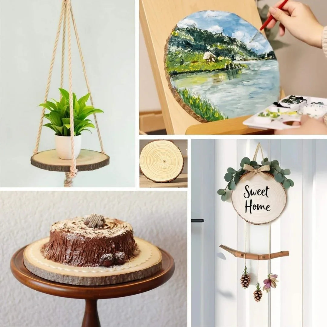 Wooden Slice Round 22-25X2Cm (Wsr2225)