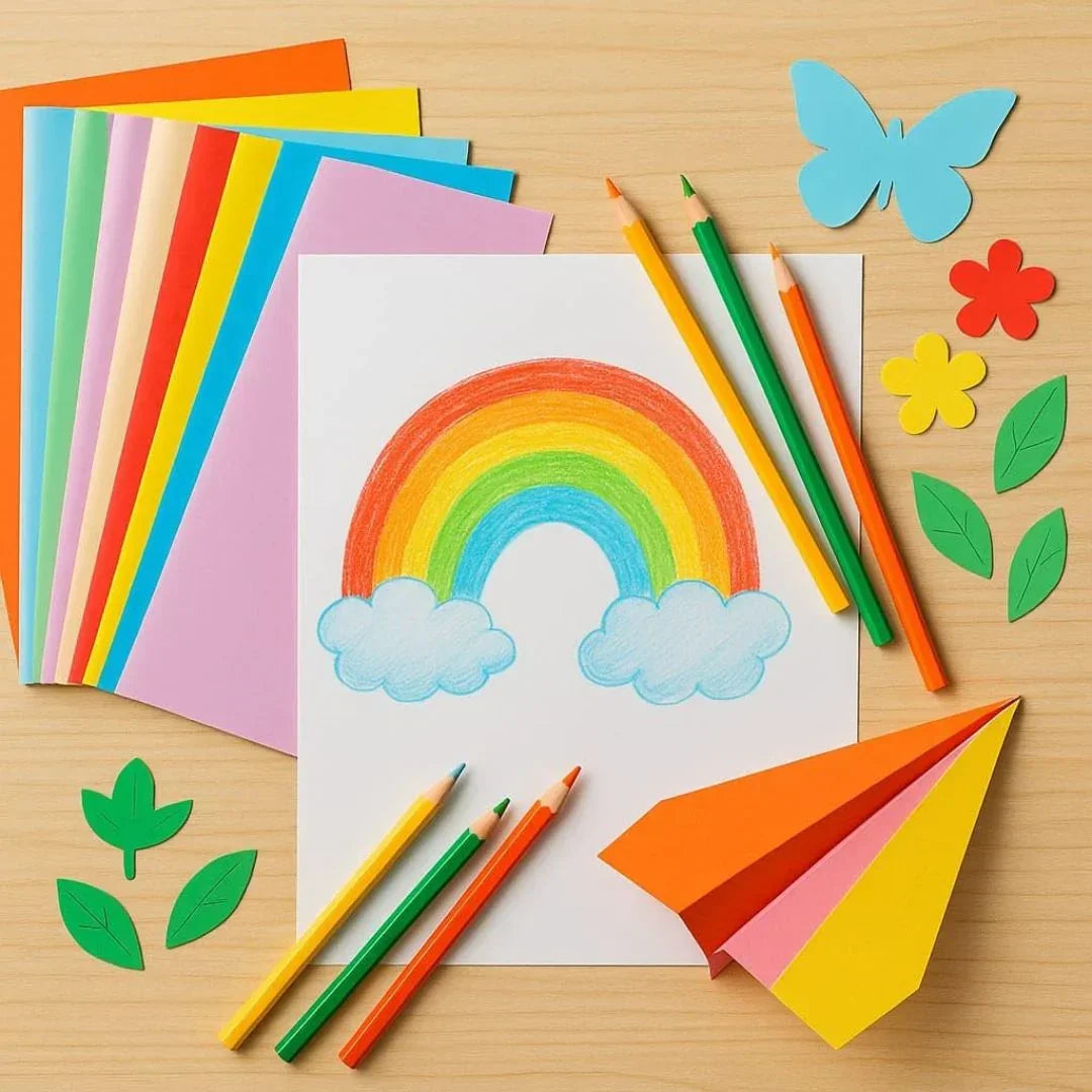 A4 Bright Colour Paper 100 Sheet (A4Bcp) (Full Size A4)