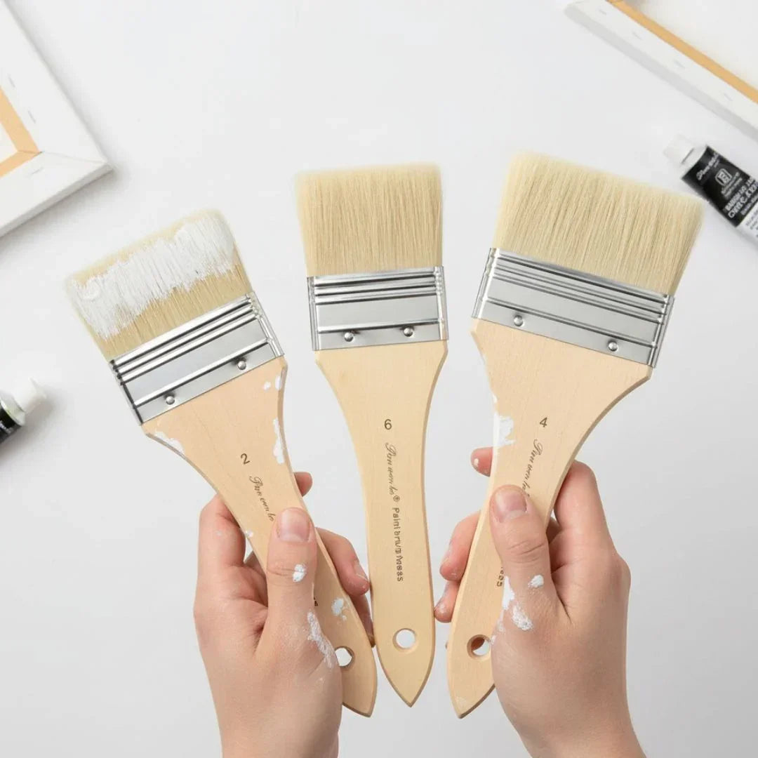 Bs8033 3Pc Gesso Brush Off White