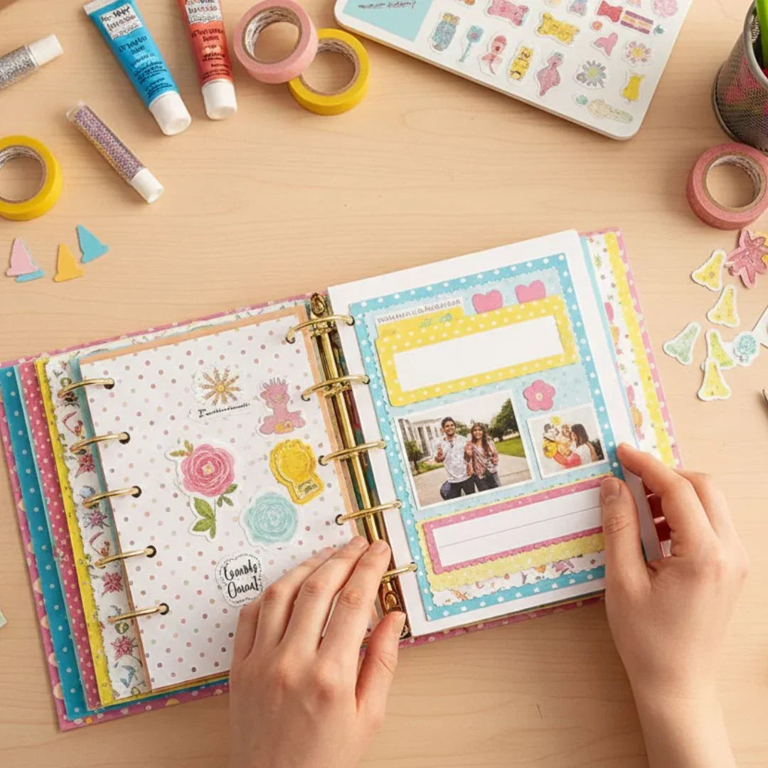 Pj30J 3 Hole Book Ring Gold 2Pc