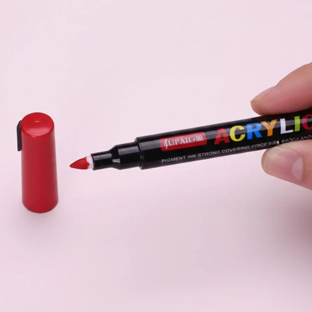 5510R Acrylic Paint Marker Red 10Pc 4Mm